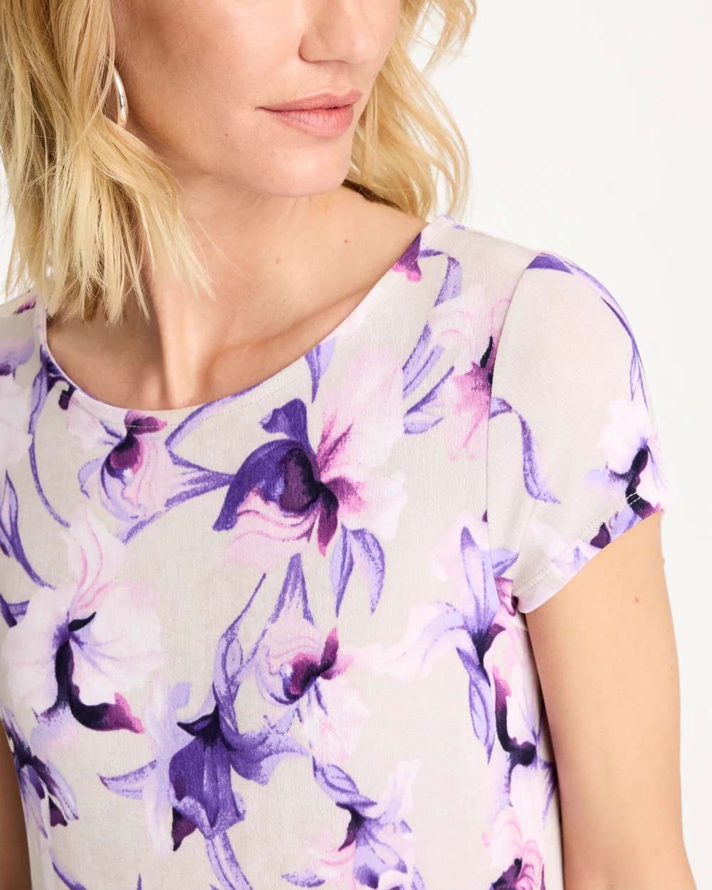 Chico's Travelers™ Amethyst Iris Maxi Dress Rich Amethyst