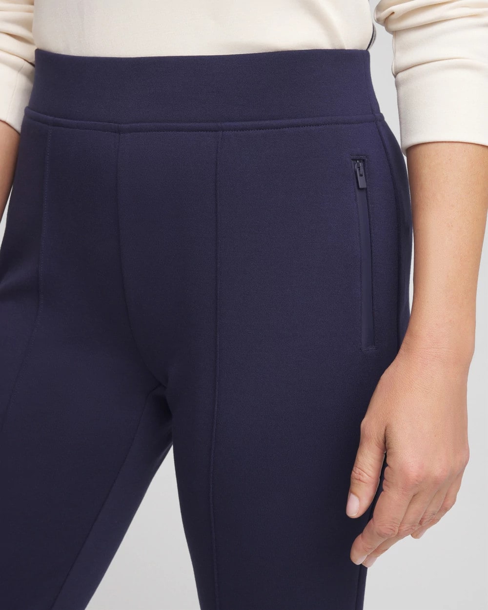 Chico's Zenergy® Double-Knit Ankle Pants Passport Blue