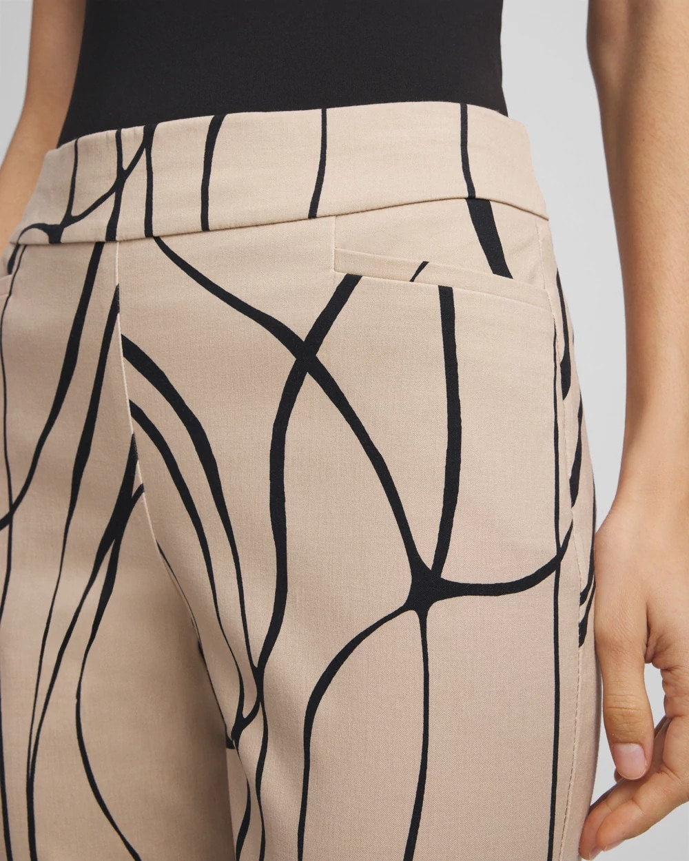 Chico's Brigitte™ Golden Leaf Slim Ankle Pants Champagne Fizz