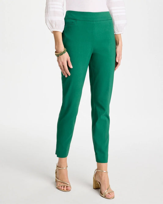 Chico's Brigitte™ Slim Pull-On Ankle Pants Hunter Green