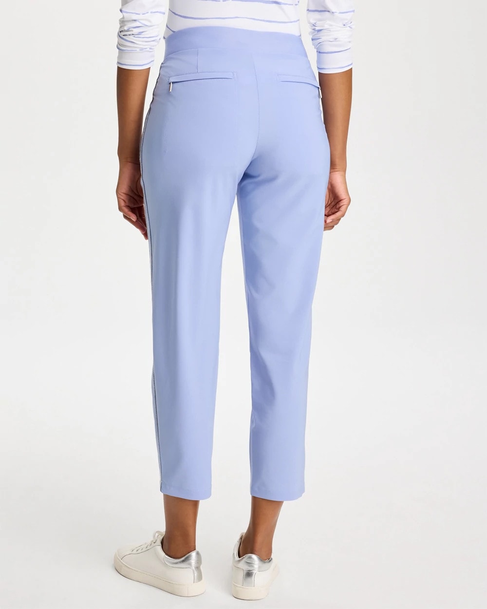 Chico's Zenergy® UPF Caviar Crop Pants Blue Muse