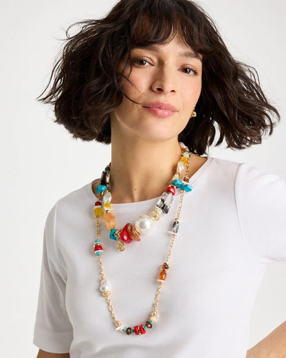 Chico's Chico's Originals Short Beaded Necklace Multi