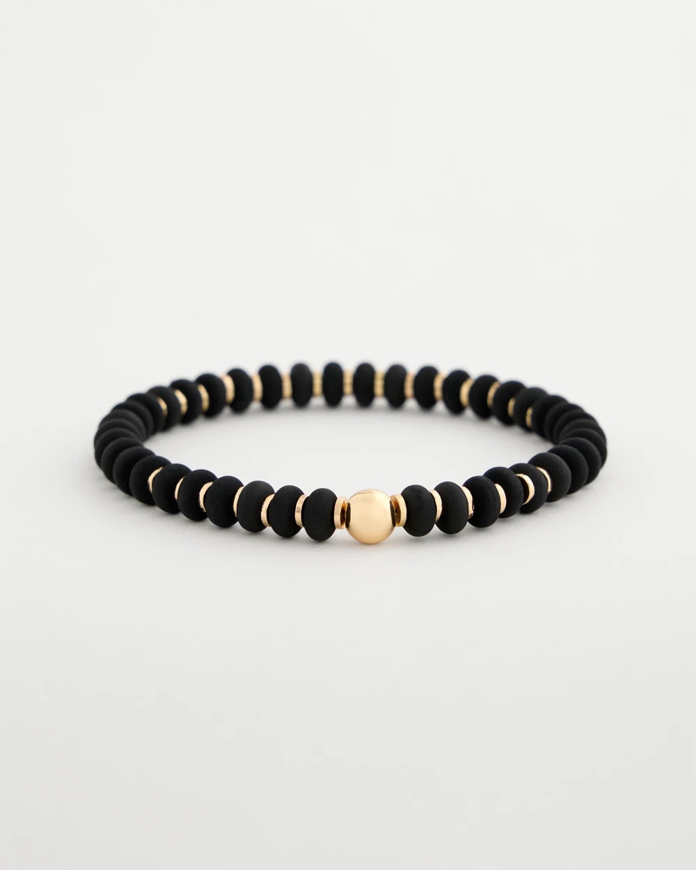 Chico's Black Round Stretch Bracelet Black