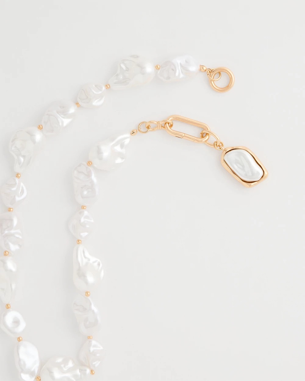 Chico's Siren Faux Pearl Y-Necklace Pearl
