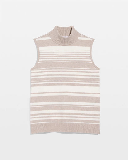 Chico's Zenergy® Luxe Cashmere-Blend Cap-sleeve Top Helium Faux Heather