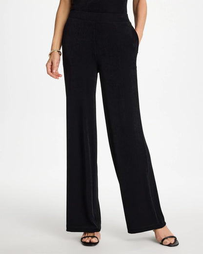 Chico's Petite Travelers™ Wide-Leg Pocket Pants Travelers Black
