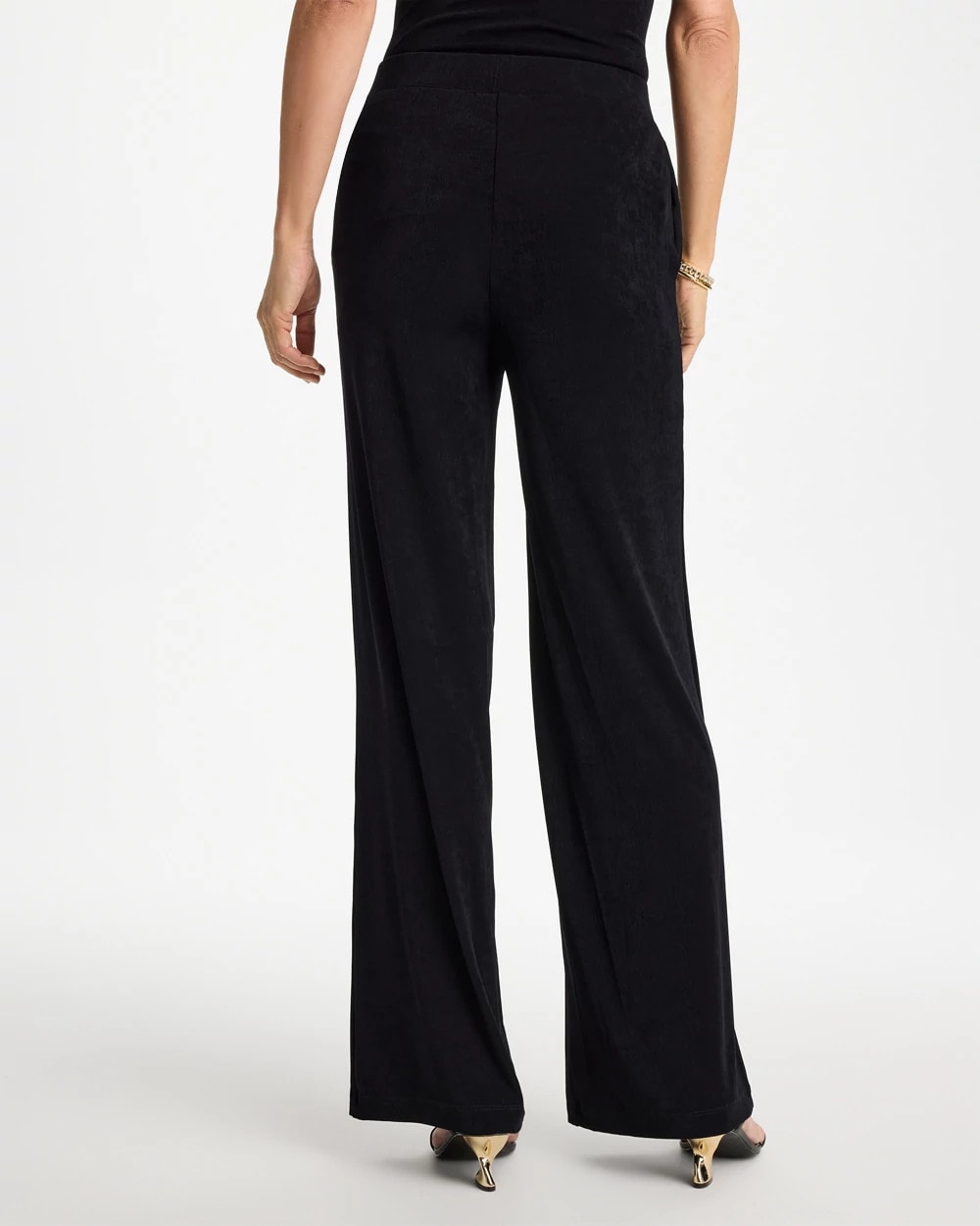 Chico's Petite Travelers™ Wide-Leg Pocket Pants Travelers Black