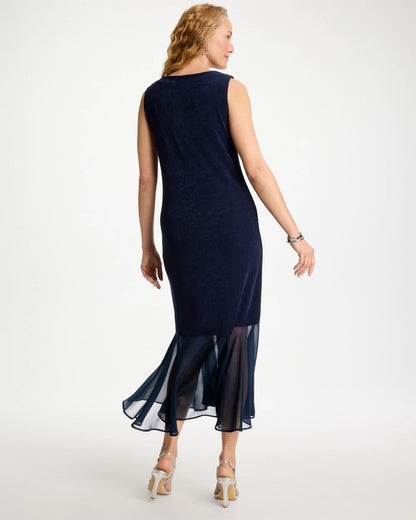 Chico's Travelers™ Chiffon Hem Dress Travelers India Ink