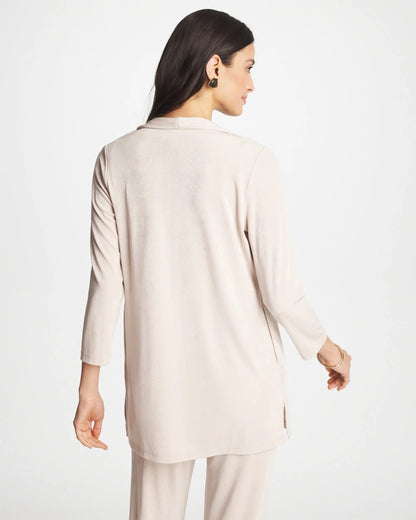 Chico's Travelers™ Classic Long Jacket Smokey Taupe