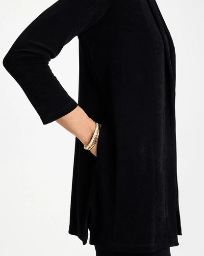 Chico's Travelers™ Classic Long Knit Jacket Travelers Black