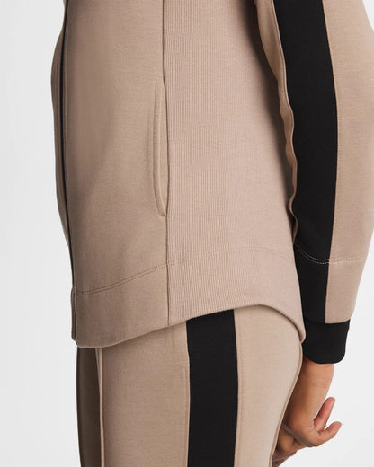 Chico's Zenergy® Double-Knit Contrast Jacket Studio Taupe