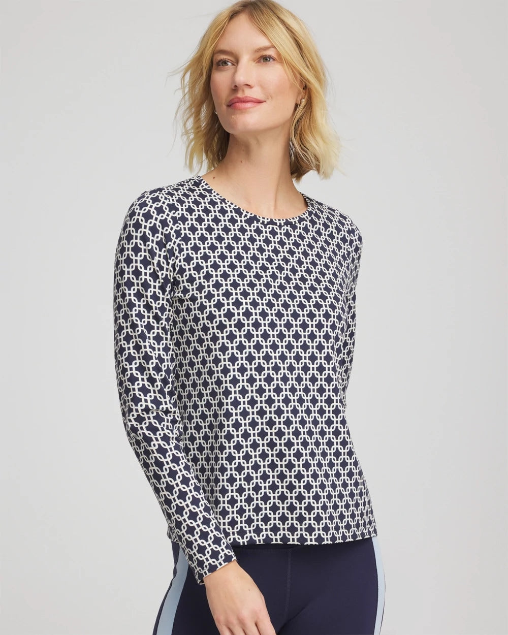 Chico's Zenergy® Chain Top Passport Blue