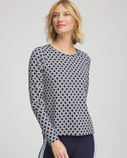 Chico's Zenergy® Chain Top Passport Blue
