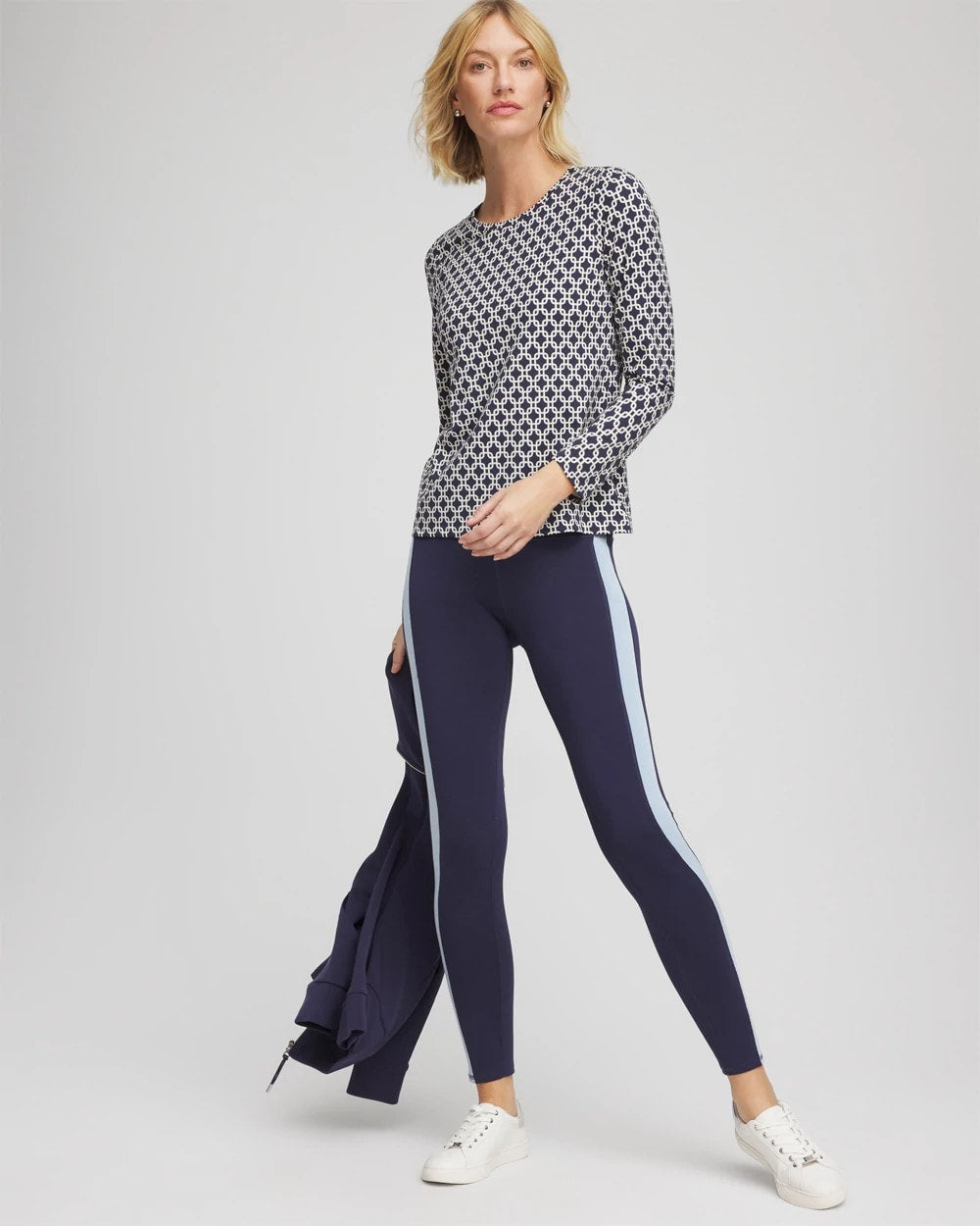 Chico's Zenergy® Chain Top Passport Blue