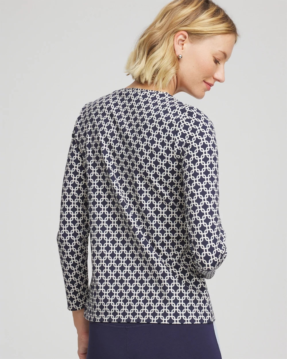 Chico's Zenergy® Chain Top Passport Blue
