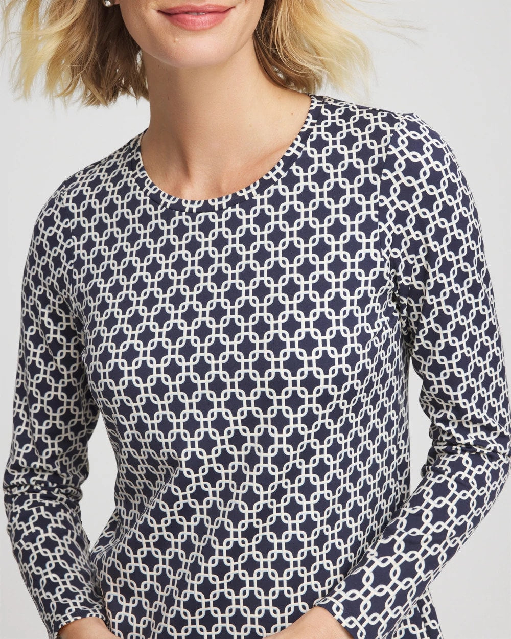 Chico's Zenergy® Chain Top Passport Blue
