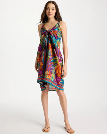 Chico's Magicsuit® Cactus Flower Pareo Multi Print