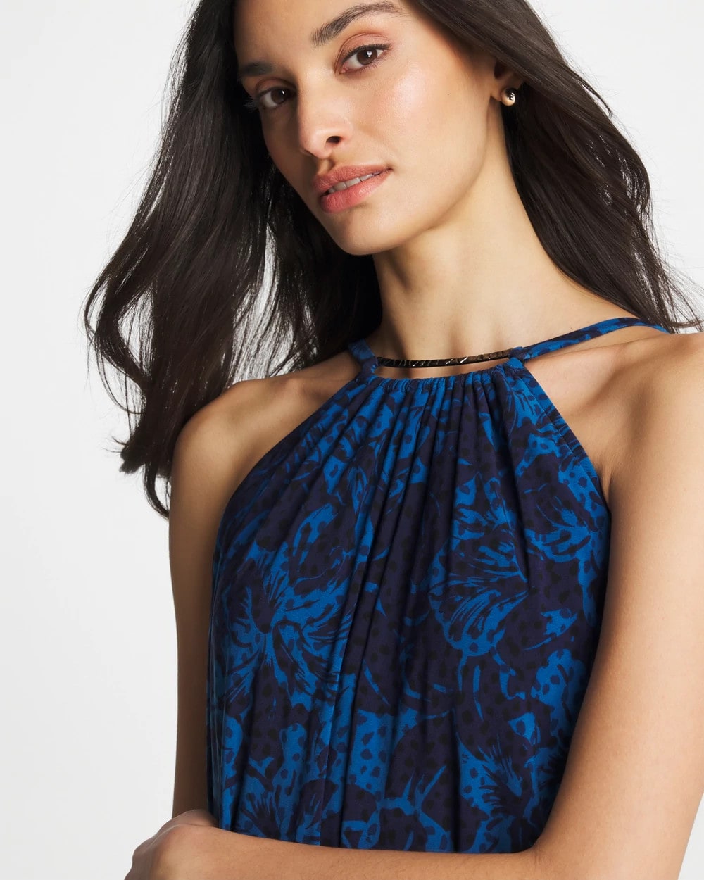 Chico's Magicsuit® Swoon Parker Swim Dress Navy
