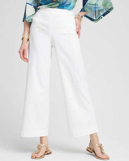 Chico's Brigitte™ Wide-Leg Cropped Pants Alabaster