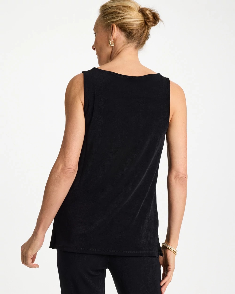 Chico's Travelers™ Classic Side-Slit Tank Travelers Black