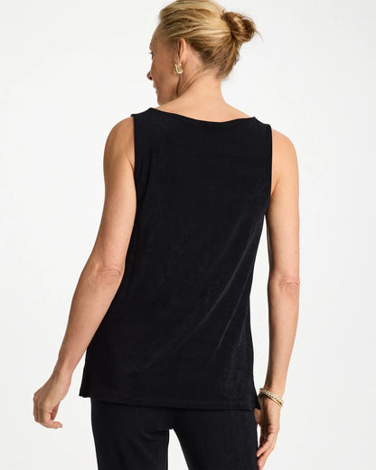 Chico's Travelers™ Classic Side-Slit Tank Travelers Black
