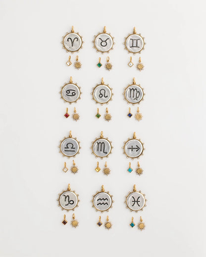 Chico's Virgo Zodiac Charm Pendant Mixed Metals
