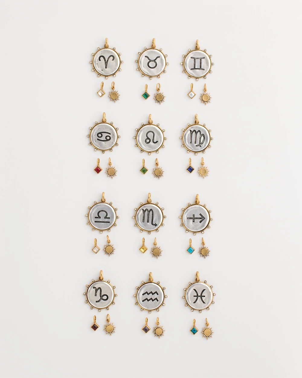 Chico's Sagittarius Zodiac Charm Pendant Mixed Metals