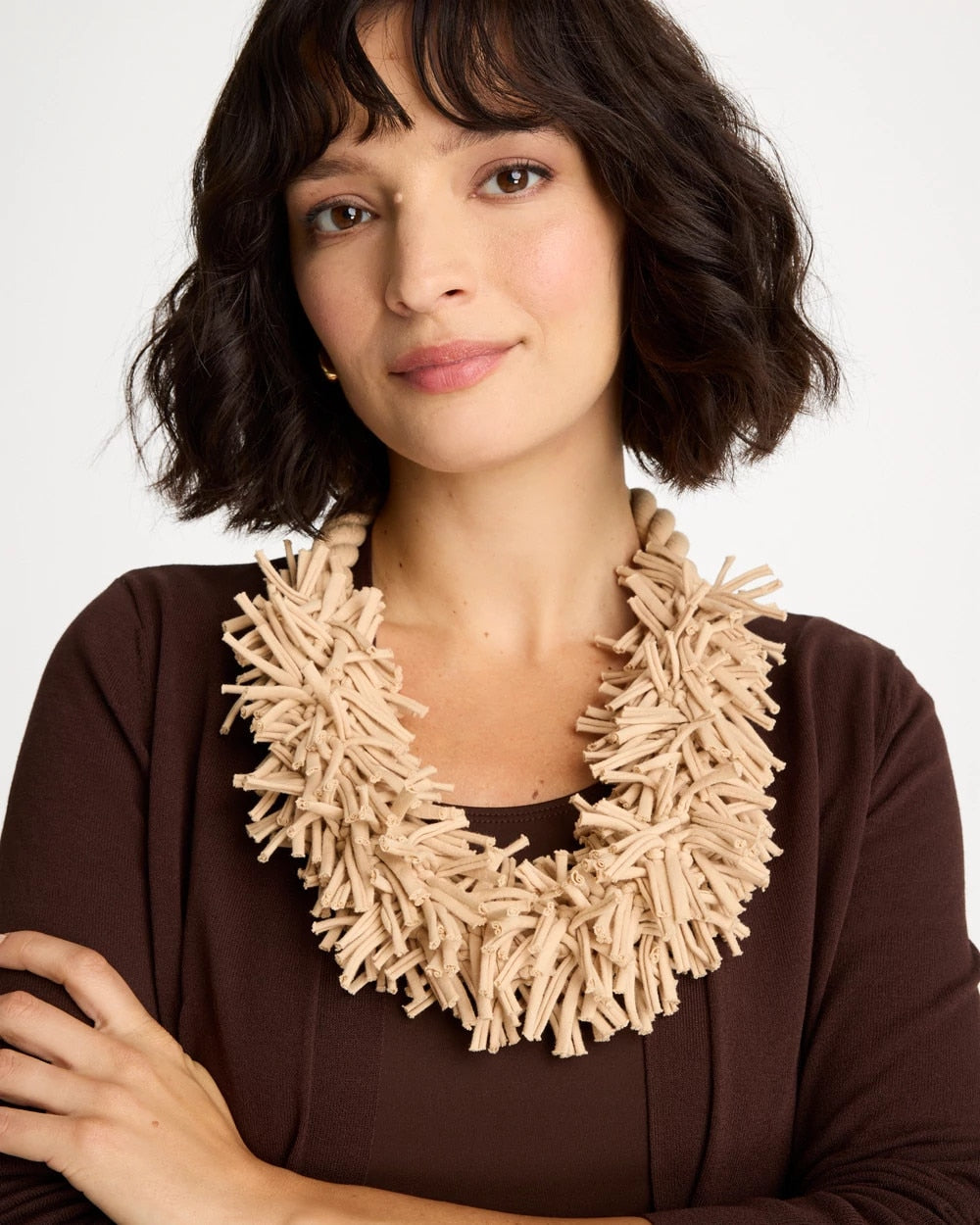 Chico's Chico's x Romi Hollr Collr Necklace Beige