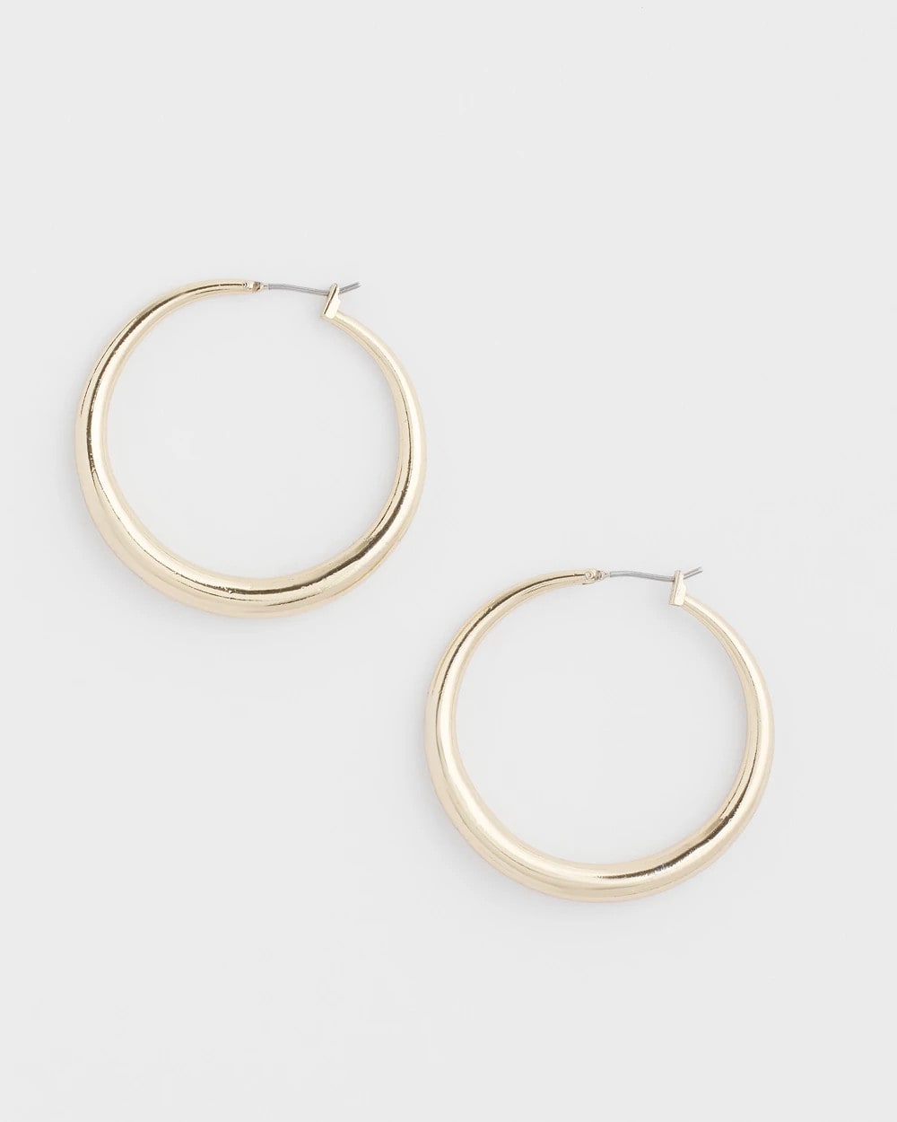 Chico's Cassie Gold-Tone Hoop Earrings Gold