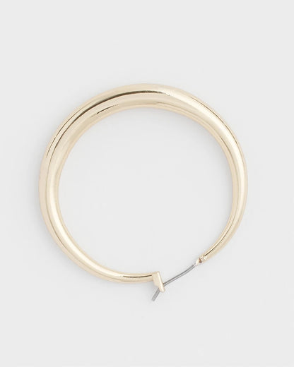 Chico's Cassie Gold-Tone Hoop Earrings Gold