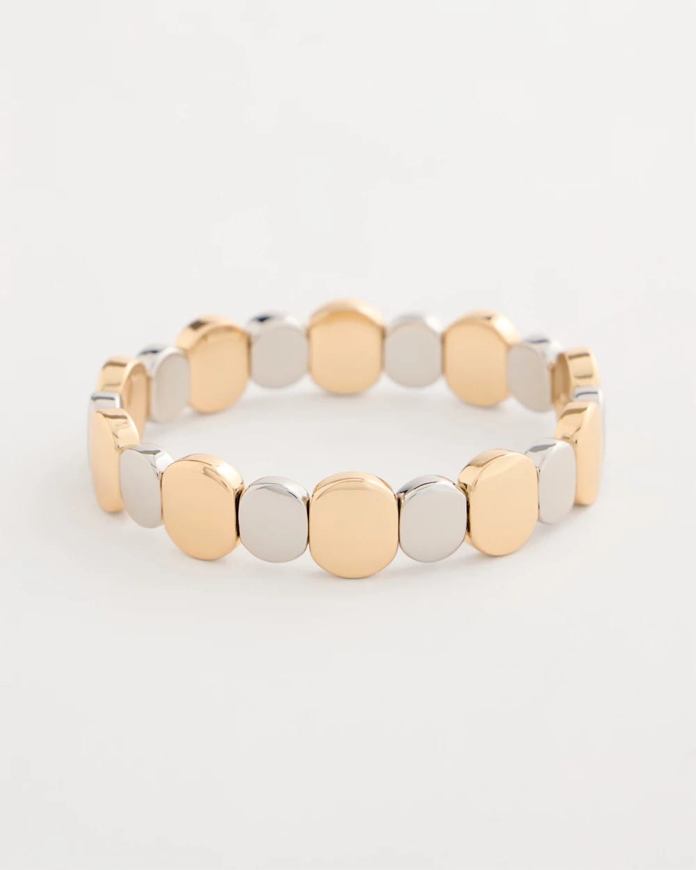 Chico's Mixed Metals Glam Stretch Bracelet Mixed Metals