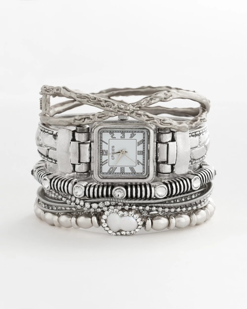 Chico's Chico's Originals Vintage Silver Cuff Watch Silver