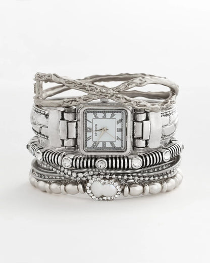 Chico's Chico's Originals Vintage Silver Cuff Watch Silver