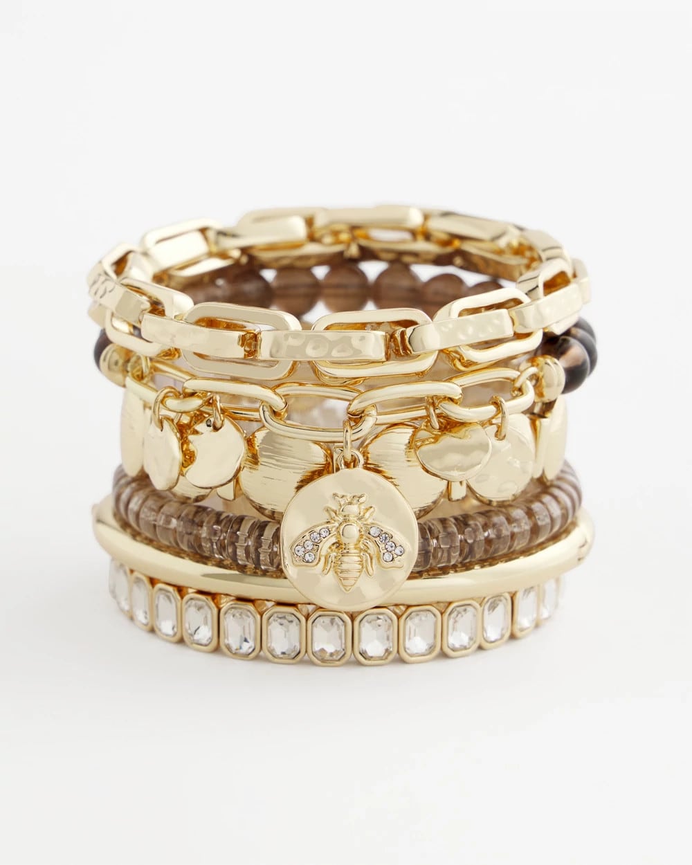 Chico's Neutral Fireball Stretch Bracelet Neutral