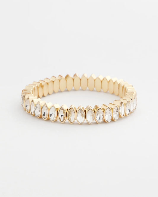 Chico's Marquise Gold Stretch Gold