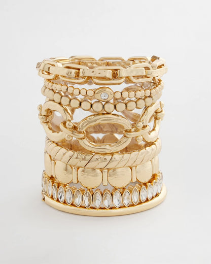 Chico's Marquise Gold Stretch Gold