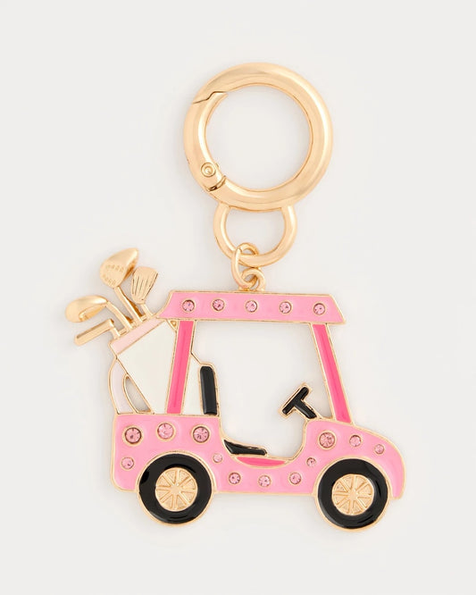 Chico's Pink Enamel Golf Cart Bag Charm Pink