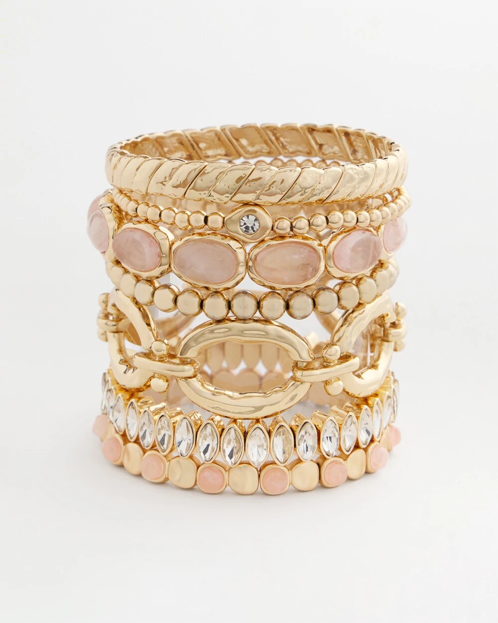 Chico's Blush Large Stretch Bracelet Blush