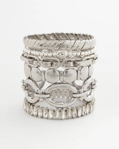Chico's Open Link Toggle Bracelet Silver