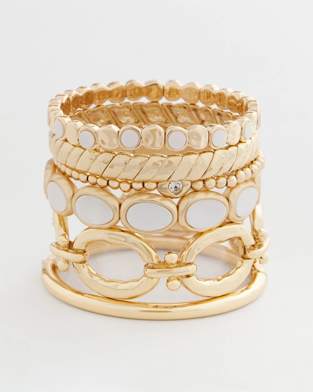 Chico's Open Link Toggle Bracelet Gold