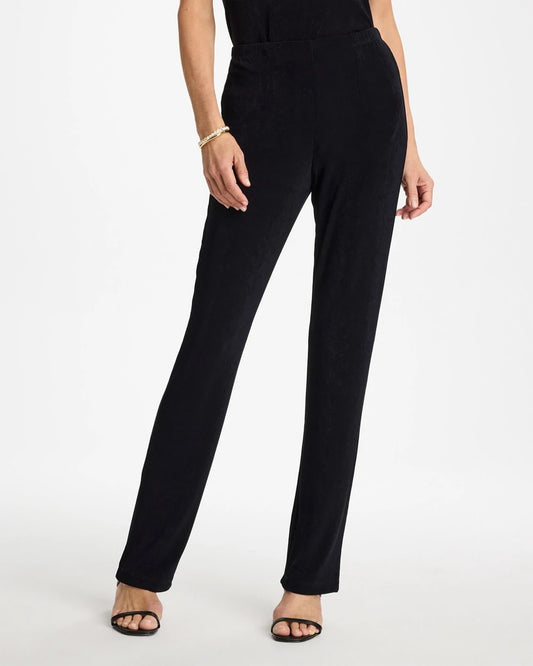 Chico's Petite Travelers™ Crinkle Textured Pants Black