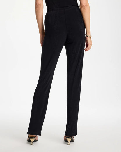 Chico's Petite Travelers™ Crinkle Textured Pants Black