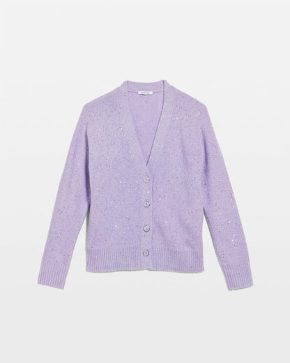 Chico's Shine Boyfriend Cardigan Lilac Mist