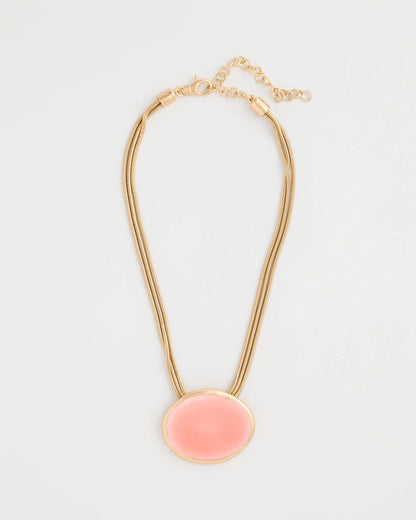 Chico's Coral Pendant Necklace Coral
