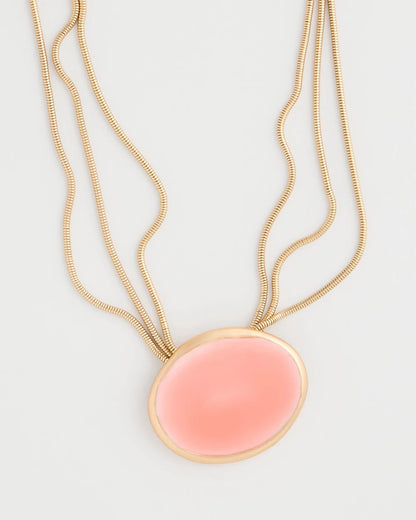 Chico's Coral Pendant Necklace Coral