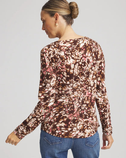 Chico's Touch of Cool™ Cowlneck Tee Cacao