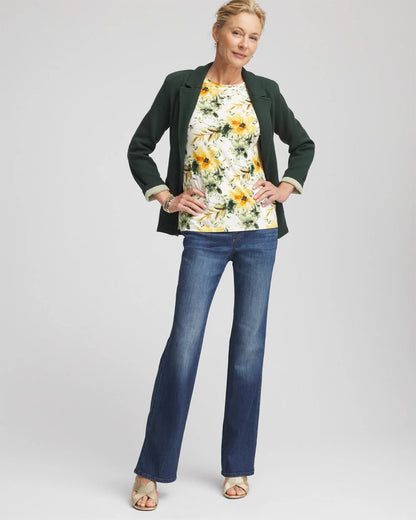 Chico's Garden Touch of Cool™ Layering Tee Ecru