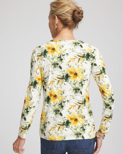 Chico's Garden Touch of Cool™ Layering Tee Ecru