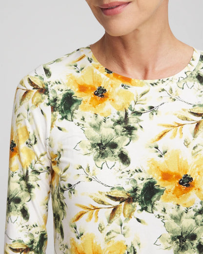 Chico's Garden Touch of Cool™ Layering Tee Ecru