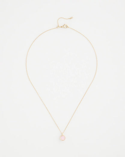 Chico's Pink Fine Single Strand Necklace Pink